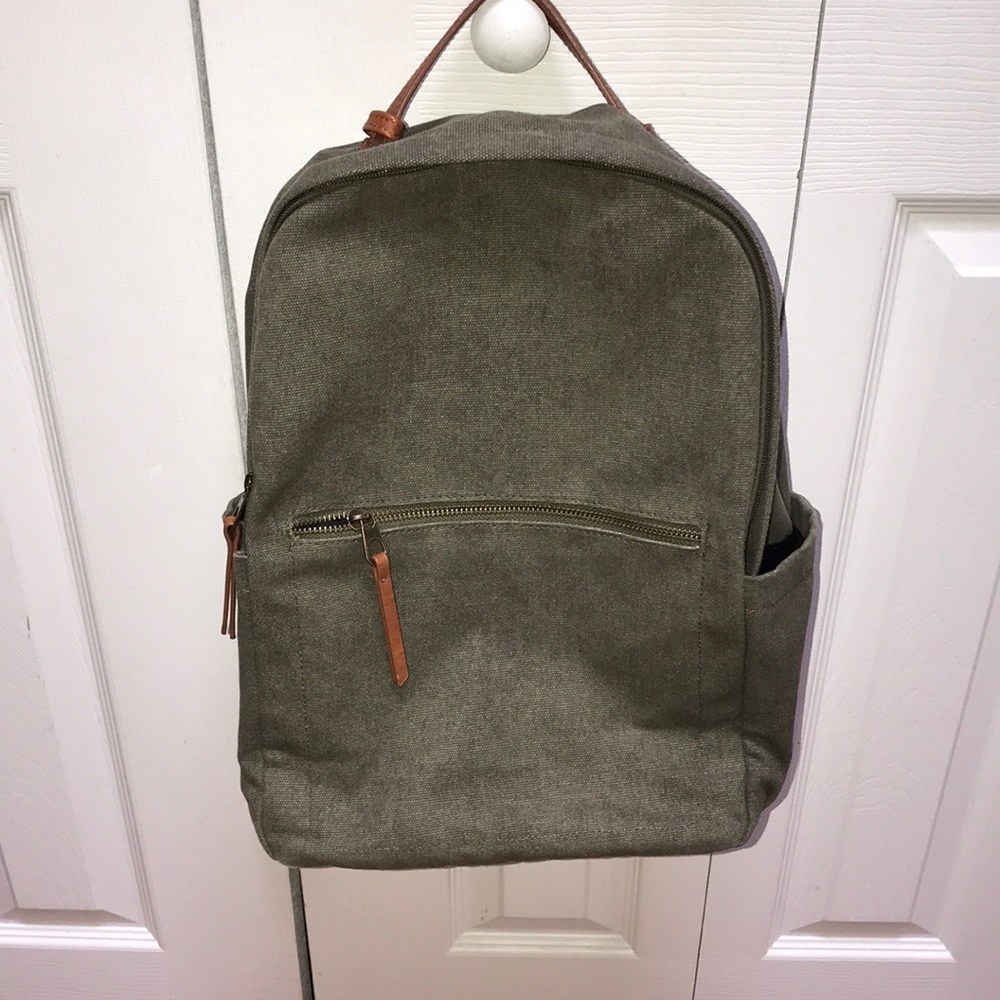 Universal Thread Canvas Olive Green Backpack